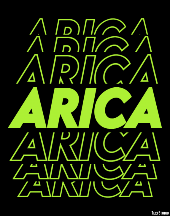 Arica Efekt tekstowy