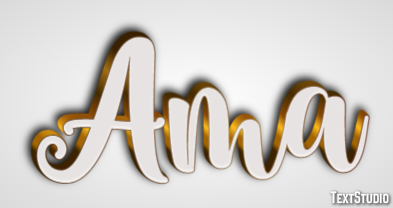 Ama Эффект текста