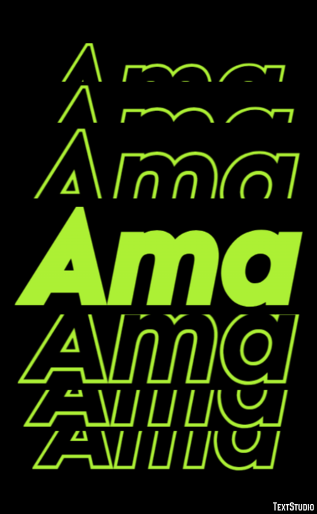 Ama Text Effect