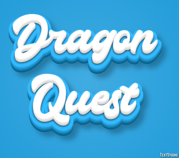 Dragon Quest Text effect