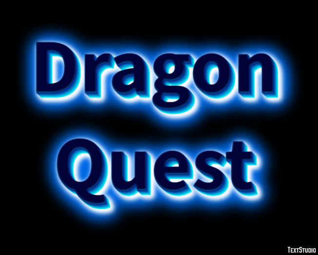Dragon Quest Text effect