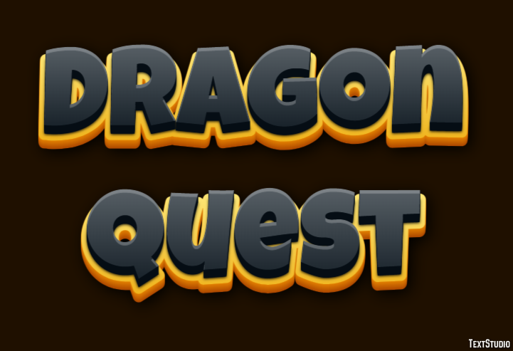 Dragon Quest Effetto testo