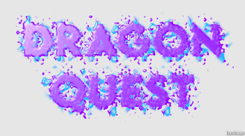 Dragon Quest Text effect