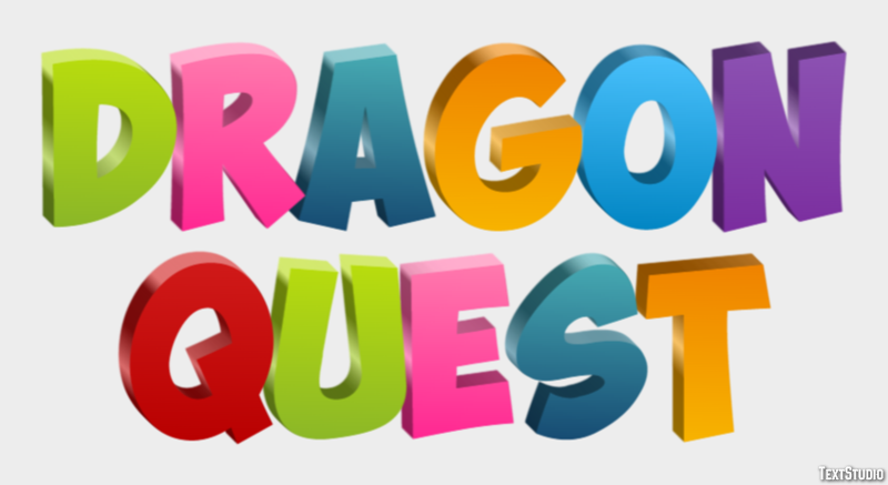 Dragon Quest Effetto testo