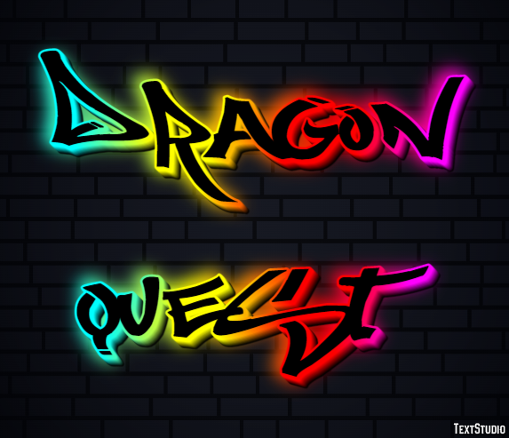 Dragon Quest Effetto testo
