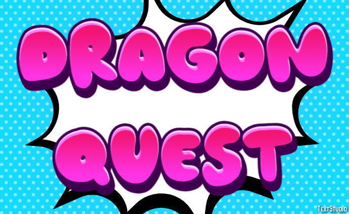 Dragon Quest Effetto testo