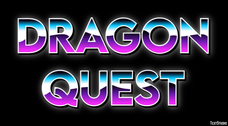 Dragon Quest Effetto testo