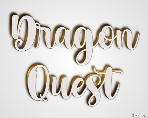Dragon Quest Effetto testo