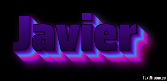 Javier テキスト効果