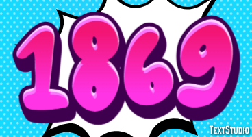 1869 テキスト効果