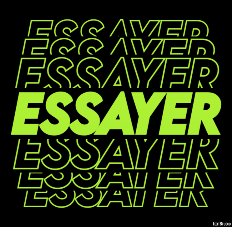 Essayer Efecto de Texto