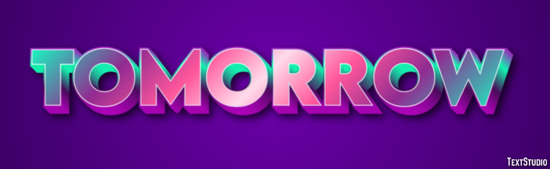Tomorrow Text Effect