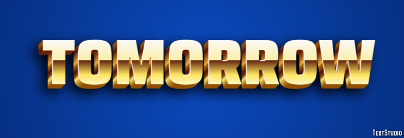 Tomorrow Text Effect