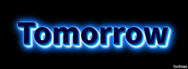 Tomorrow Efekt tekstowy