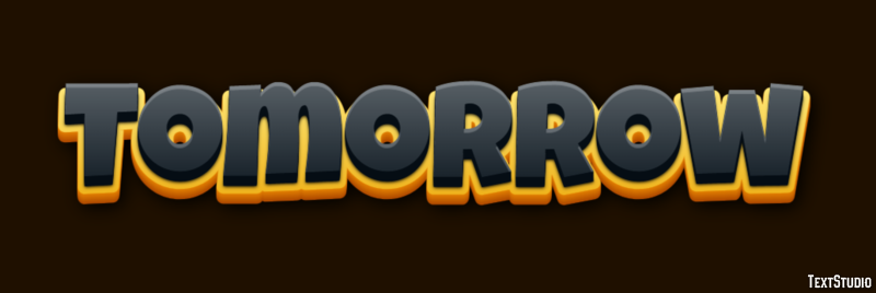 Tomorrow Text Effect