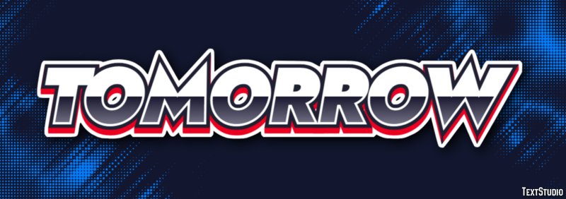 Tomorrow Text Effect