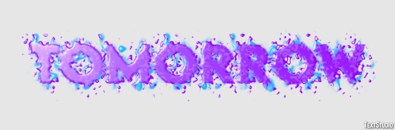 Tomorrow Text Effect