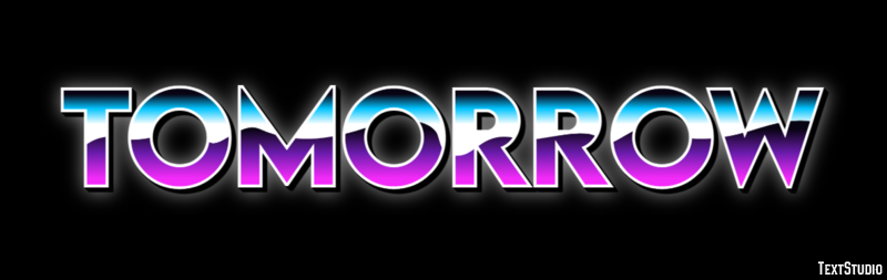 Tomorrow Text Effect