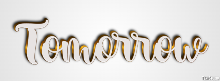 Tomorrow Text Effect