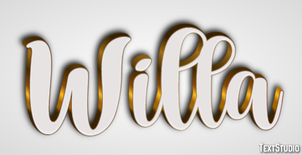 Willa Text Effect