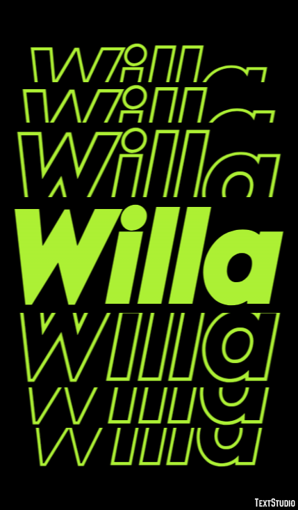 Willa Text Effect