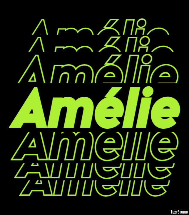 Amélie Text Effect