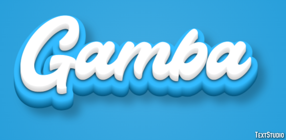 Gamba Efecto de Texto