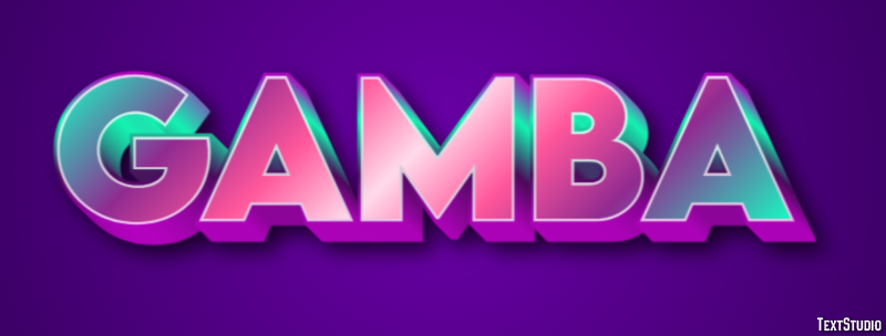 Gamba Efecto de Texto