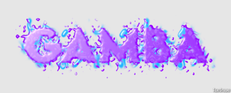 Gamba Efecto de Texto