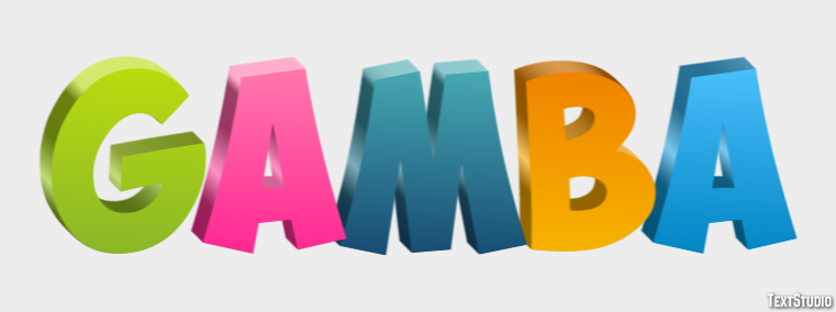 Gamba Efecto de texto
