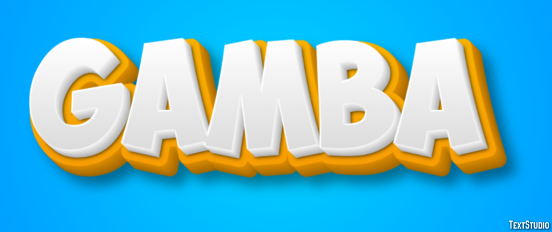 Gamba Efecto de Texto