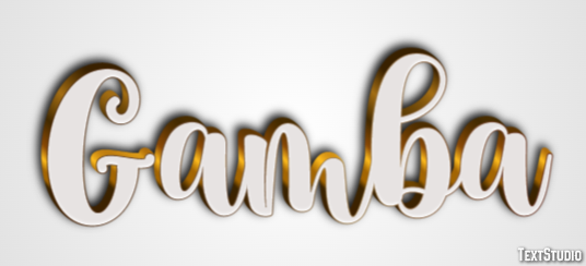 Gamba Efecto de texto