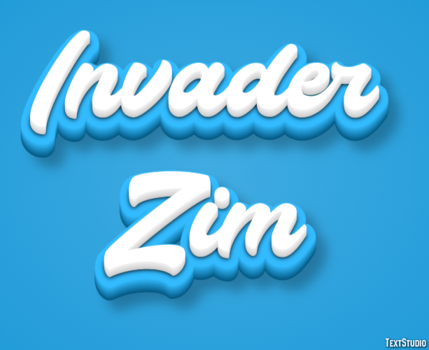 Invader Zim テキスト効果