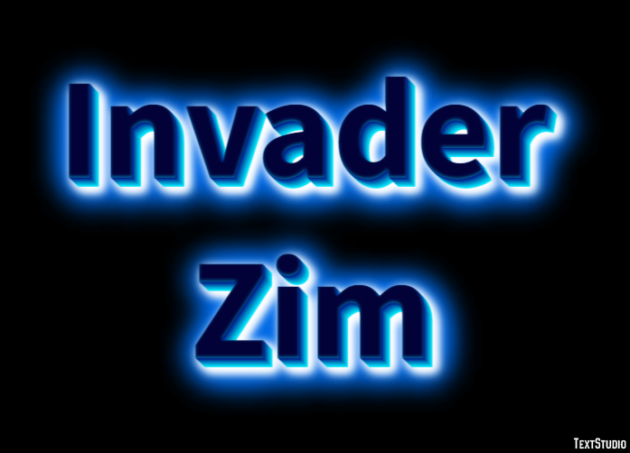 Invader Zim Text Effect