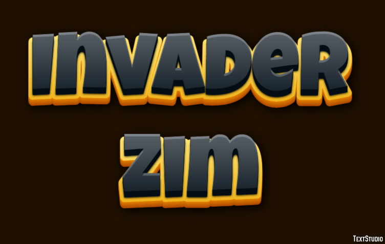 Invader Zim Efecto de Texto