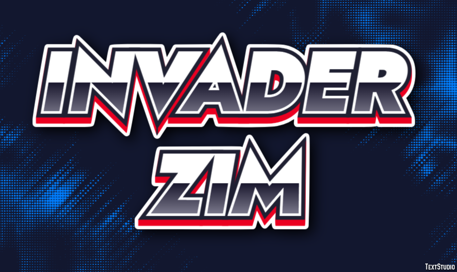 Invader Zim Text Effect