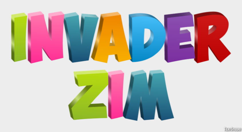 Invader Zim テキスト効果