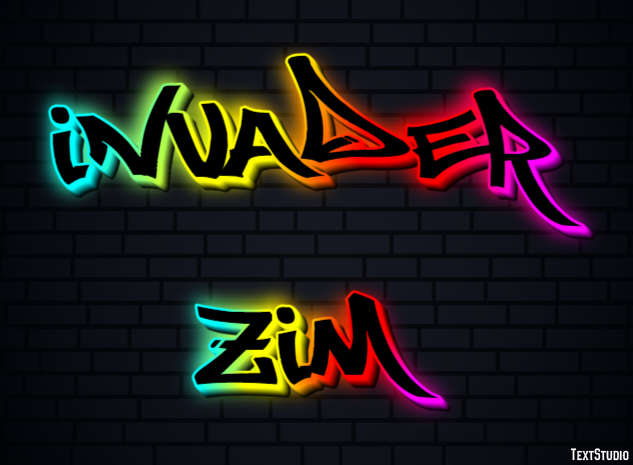 Invader Zim Text Effect