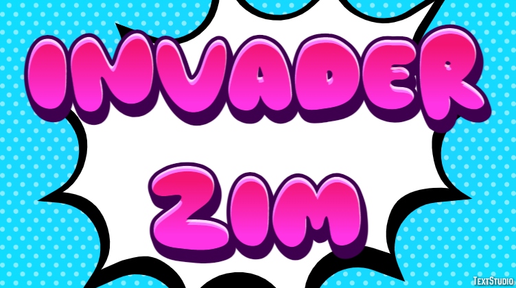 Invader Zim Text Effect