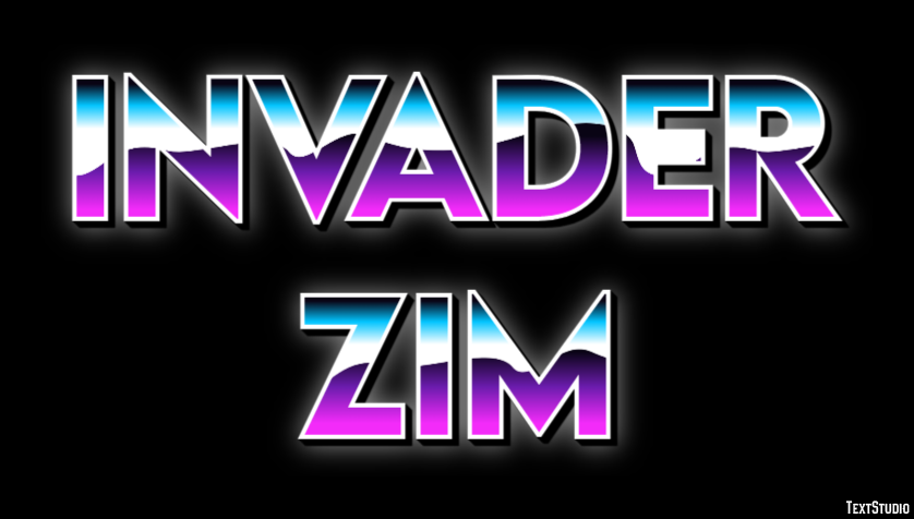 Invader Zim Text Effect