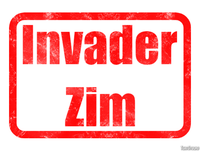 Invader Zim Text Effect