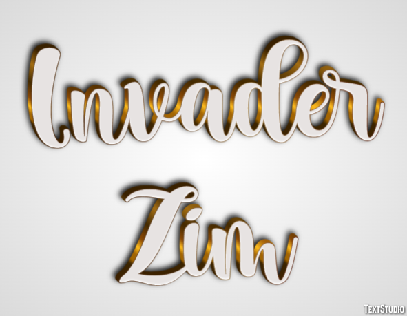 Invader Zim テキスト効果