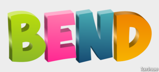 Bend テキスト効果