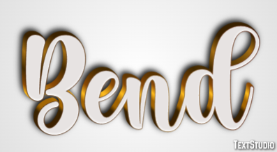 Bend テキスト効果