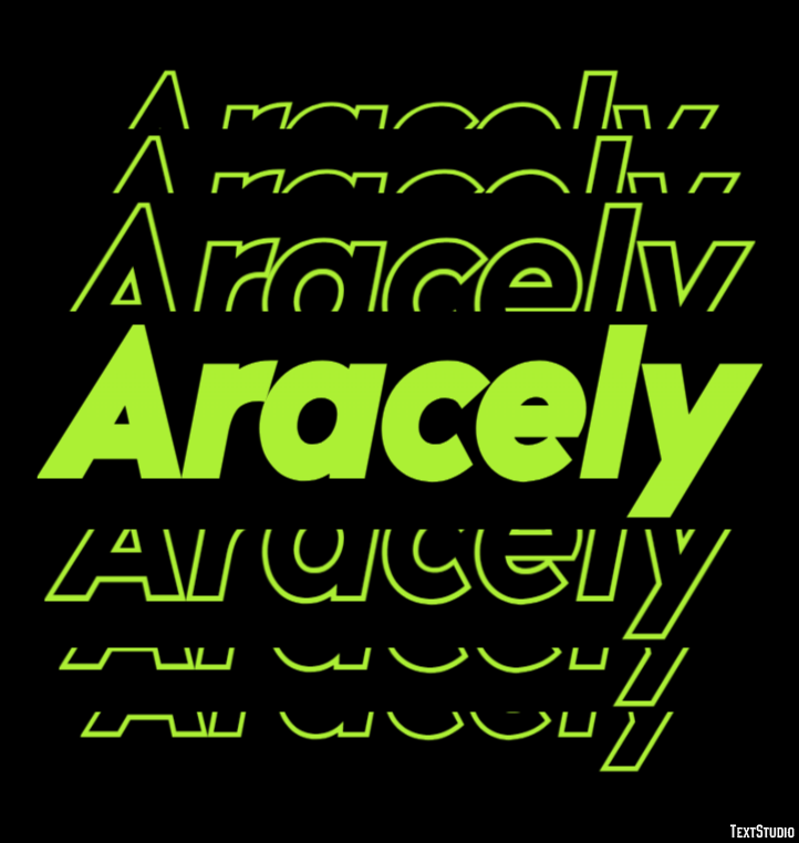 Aracely Text effect