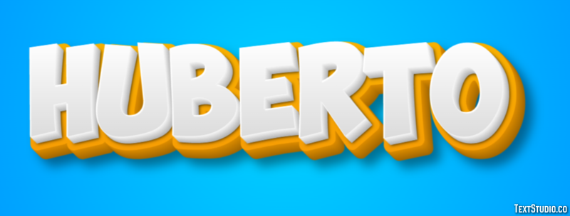 Huberto Effetto testo