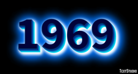 1969 Efeito de texto