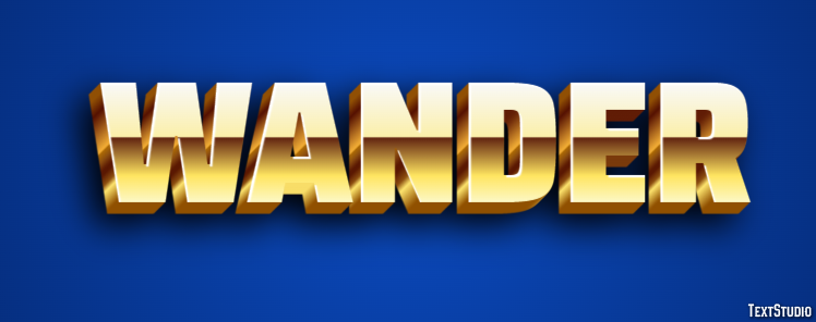 Wander Effet de Texte