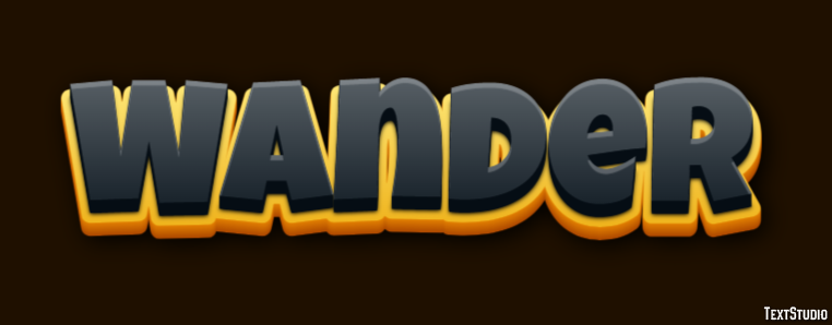 Wander Effet de Texte