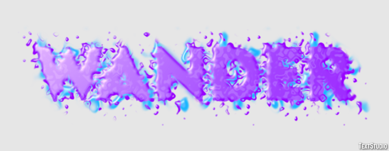 Wander Text effect